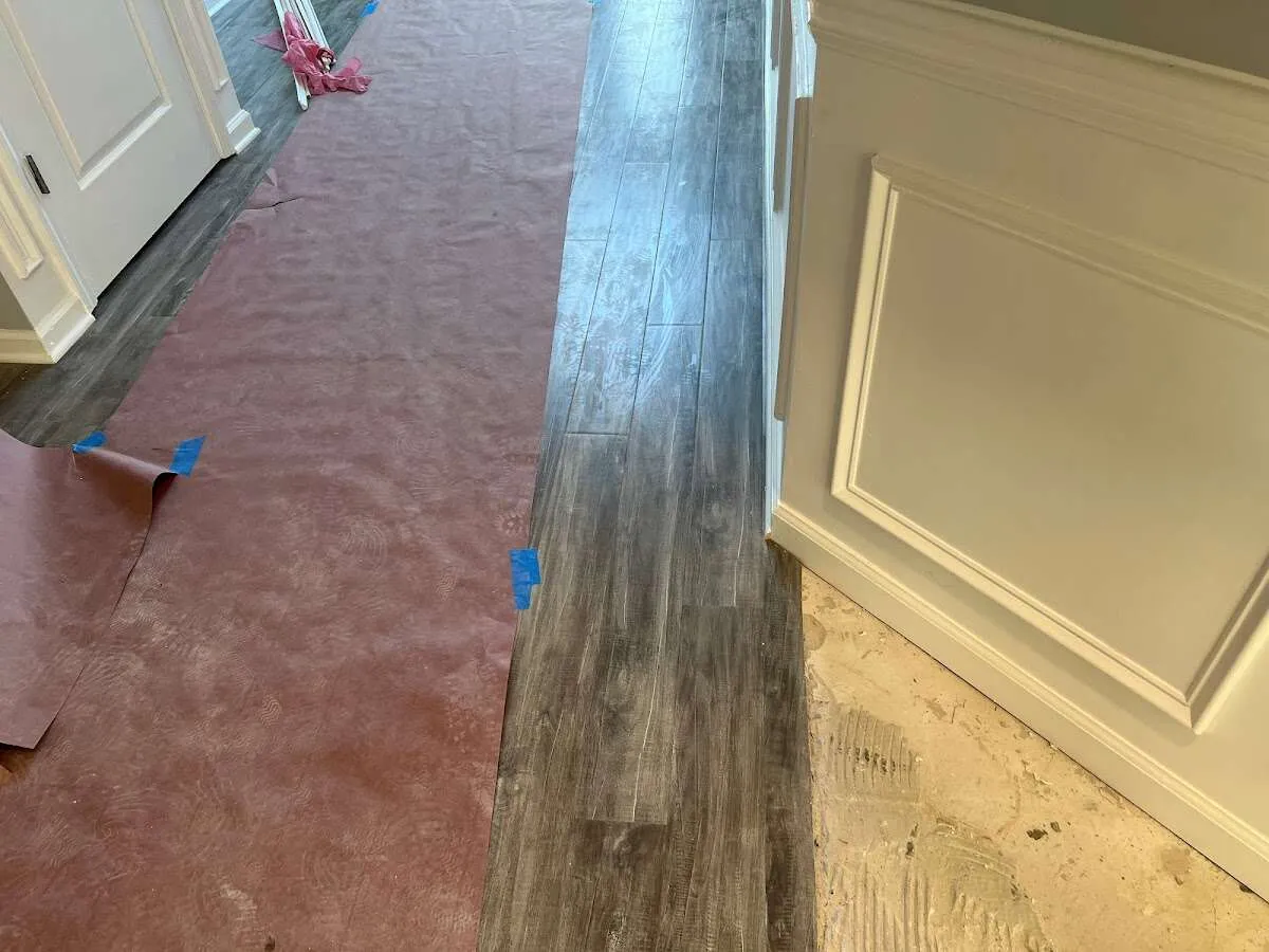 Completed marble shower restoration in Cambria